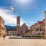 De oude binnenstad van Hvar