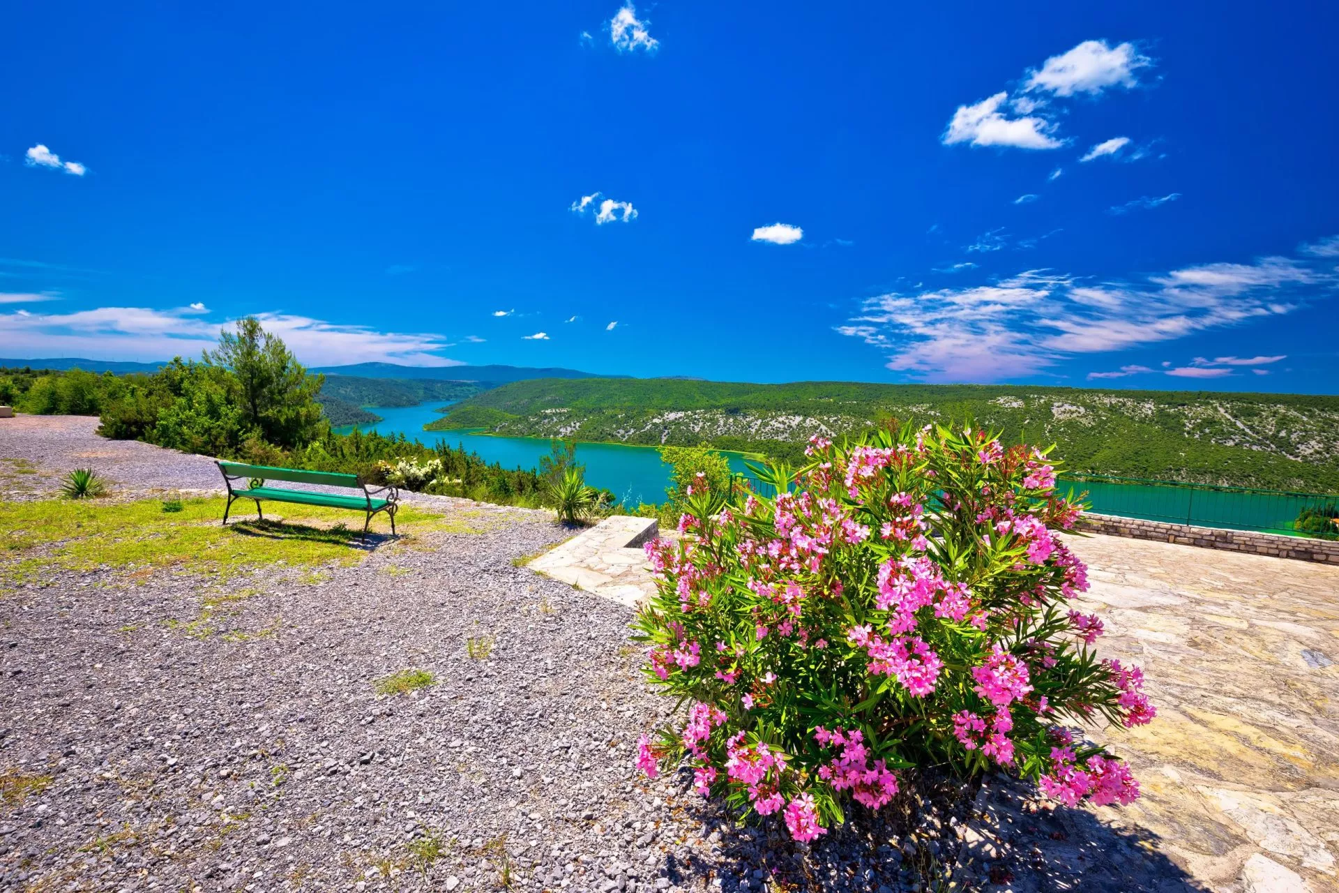 Krka Aussichtspunkt See
