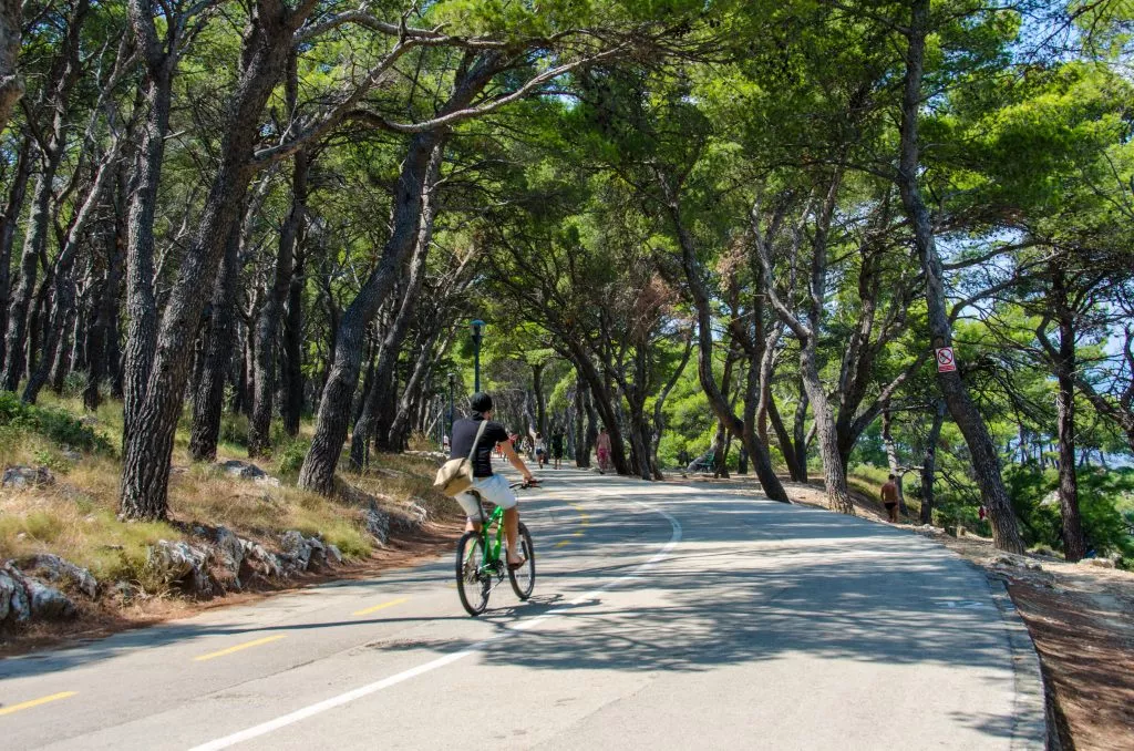 Marjan hill cycling