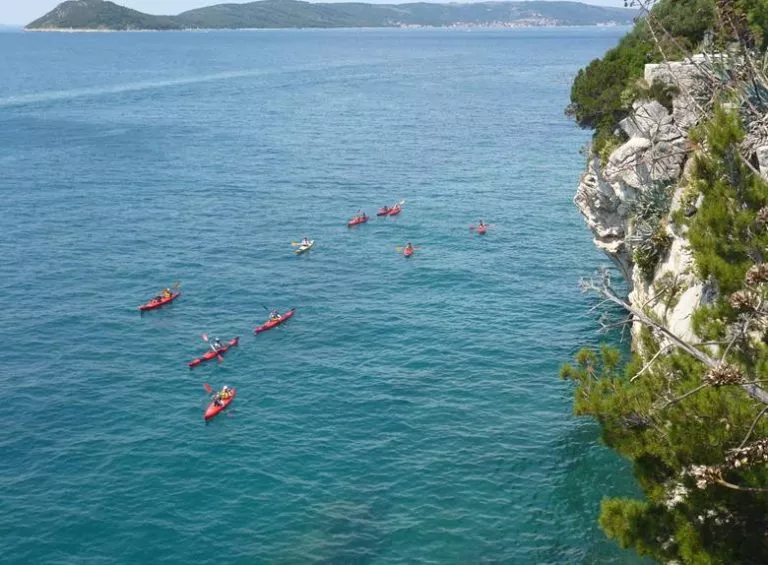 Kayaking around Marjan hill