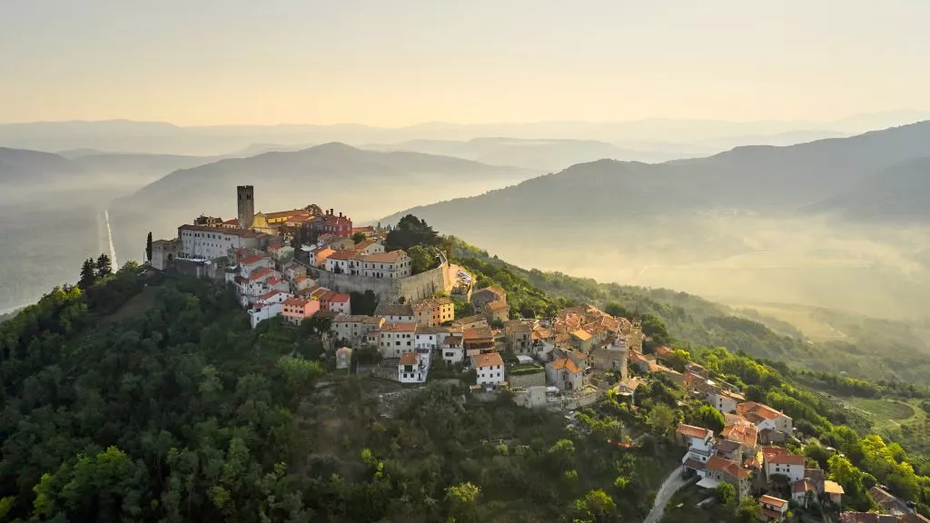 Sunrise over Motovun