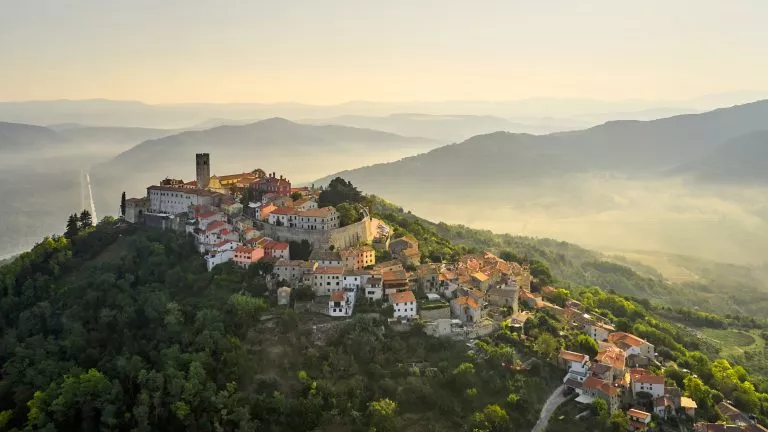 Sunrise over Motovun