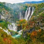 Plitvice Lakes Waterfall