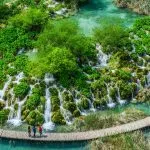 Plitvice meren van bovenaf