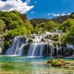Plitvice Lakes Waterfall