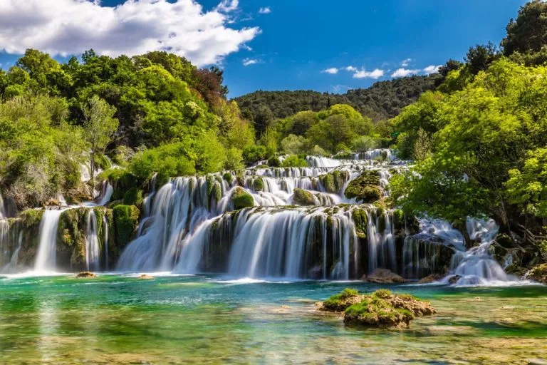 Plitvice Lakes Waterfall