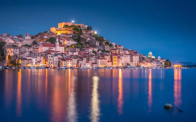 Šibenik at night