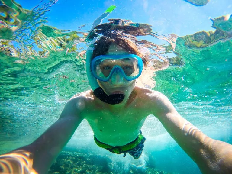 Tid til snorkling og svømning