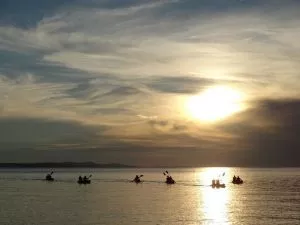 Capture the beauty of the coast during sunset