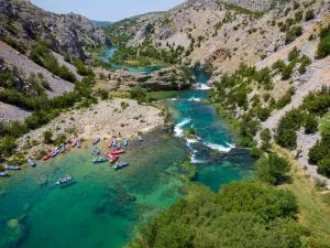 Experience Zrmanja River's diverse landscapes